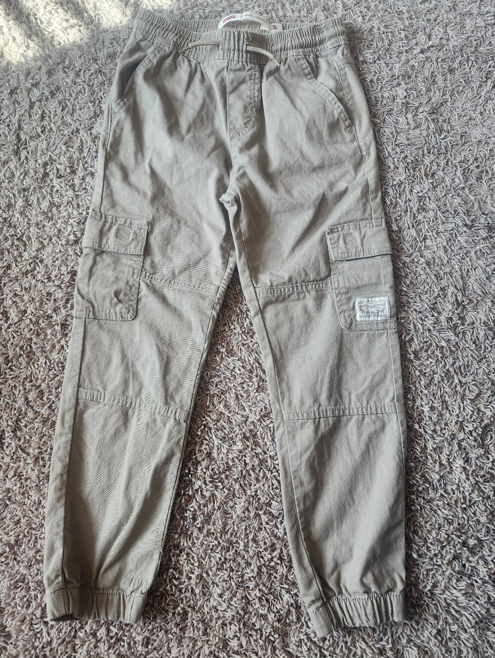 Levi Strauss khaki cargo joggers.